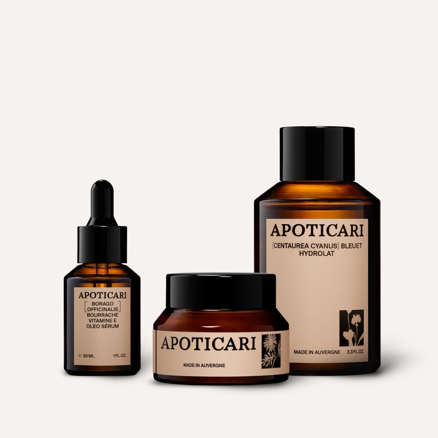 Kit peau sensible - Nutrition, apaisement, clat Apoticari Kit peau sensible - Nutrition, apaisement, clat Apoticari
