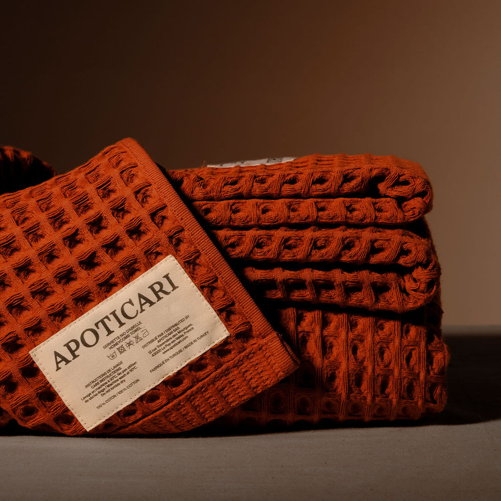 Serviette de bain - cotton nid d’abeille