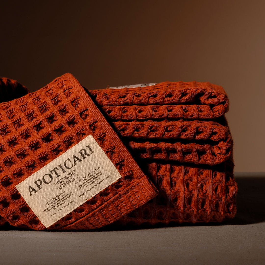 Serviette de bain - cotton nid d’abeille