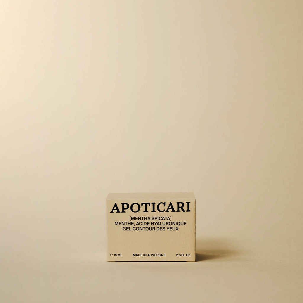 Fluide contour des yeux à la menthe